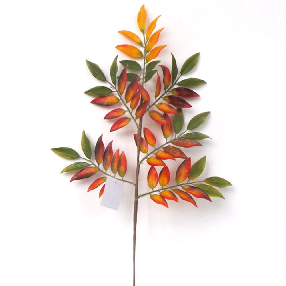 Focus on artificial flower manufacturing Hand Wrapped Floral 76cm Green Flowers Leaves Artificial Flowers For Sale