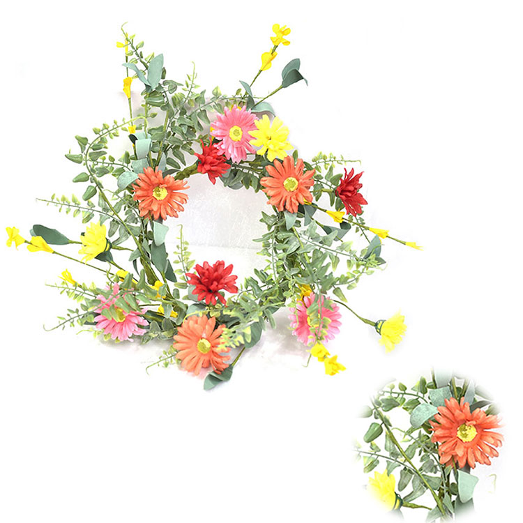 Handy Carfts Personalized Luxury Spring Wreath Artifical Silk Spring Flower Plant Wreath