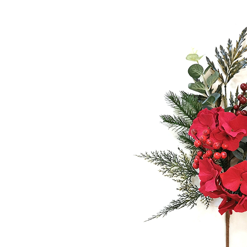 Hand Wrapped Floral 68.6cm Real Touch spray with white berry Artificial flowers