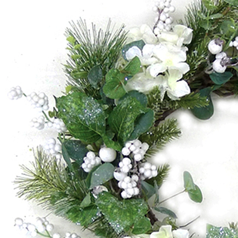 Best Selling Outdoor Artificial Flowers  Wreaths  Factory Direct Sale Craft Supplies Christmas Wreaths