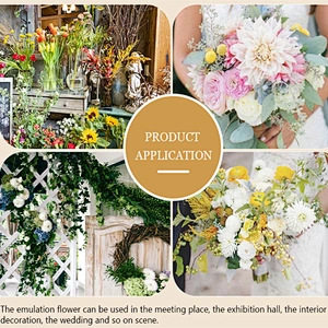 Hot sale home door decorations decorative seven persimmons artificial flower hand wrapped artificial flower