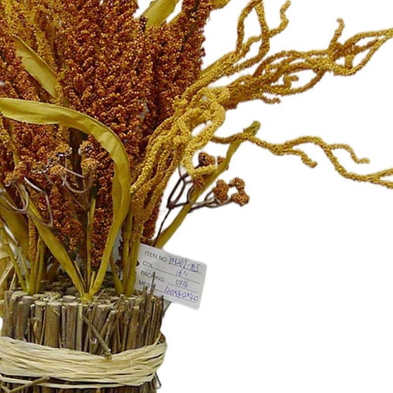Indoor and outdoor artificial Decorations 42cm Red Orange Yellow Spray Hand Wrapped Spray