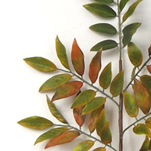 New Style Of Decoration Single Fern Leaves 76cm Champagne Flowers Glitter Spray Flowers For Sale
