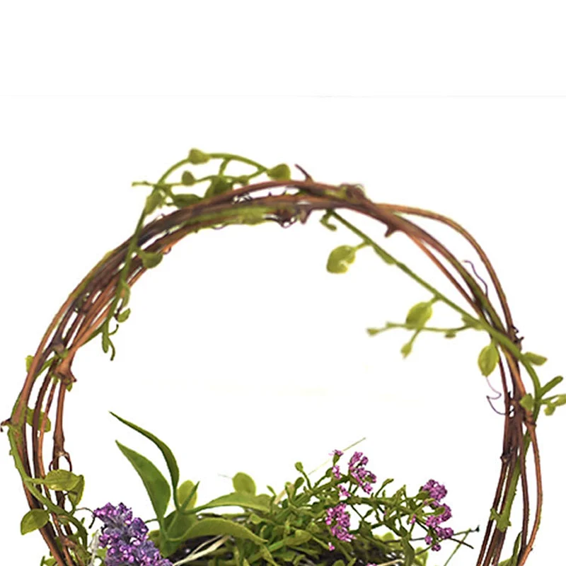 Real Touch Easter Wreath Artifical Plant Spring Wreath Decorative Egg  With Berry Wreath