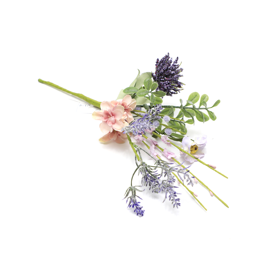 New Design personalized Hand Wrapped Spring Floral Lavender Wreath Real Touch wreath