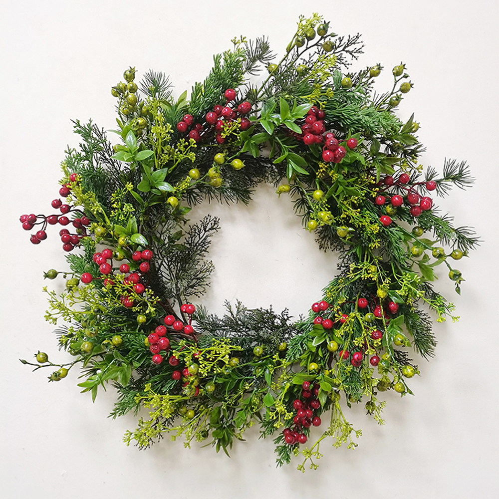 Outdoor decoration professional decorative wreath autumn spray fruit spray artificial flower for home decor