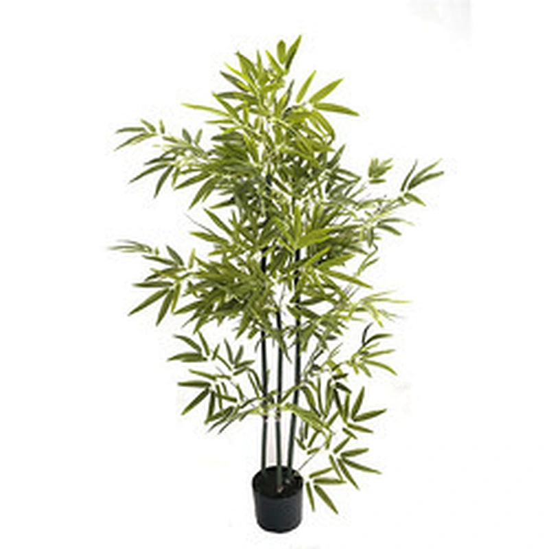 Nearly Natural Chinese Decoration Thin Wall Green Bamboo Plants Synthetic Artificial Bamboo Tree For Sale