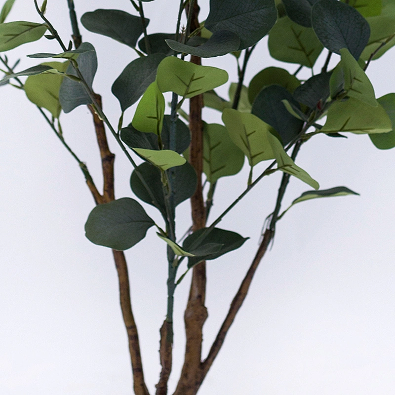New dusty plastic evergreen eucalyptus seeds tree interior decoration mini potted plants artificial eucalyptus