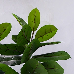 Garden Decorative Real Touch Artificial Greenery Wedding Centerpieces Plants Rubber Plant Tree