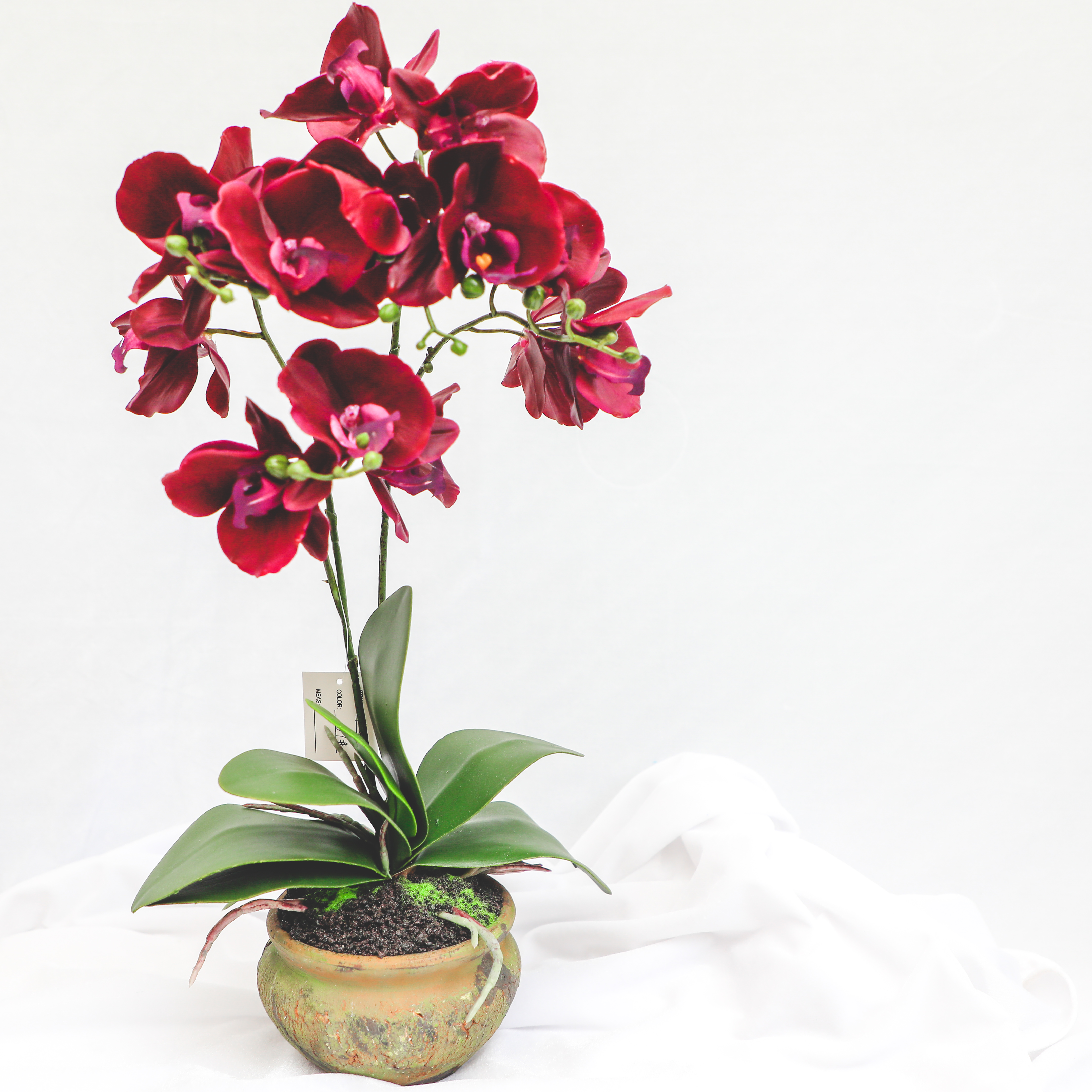 Factory Supply Artificial Flowers Faux Water Cymbidium Butterfly Orchid For Home Decoration