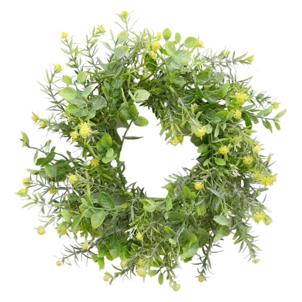 Arts And Crafts Spring Flower artifical plant wreaths Luxury Real Touch Lemon Wreath Faux Flower