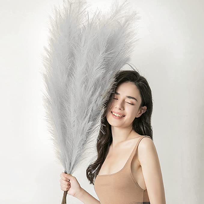 High quality Pampas Grass Extra Large Pampas Grass Fluffy Artificial Bulrush Reed for sale
