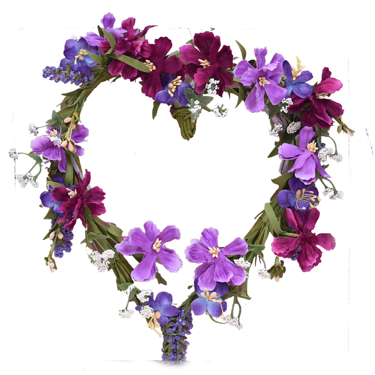 Eco Friendly valentine wreath personalized spring Flower wreath for Mother's Day Gift