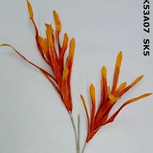 Wholesale Plastic orange Plants Wedding Bouquet Artificial Flower Gifts And Decorations