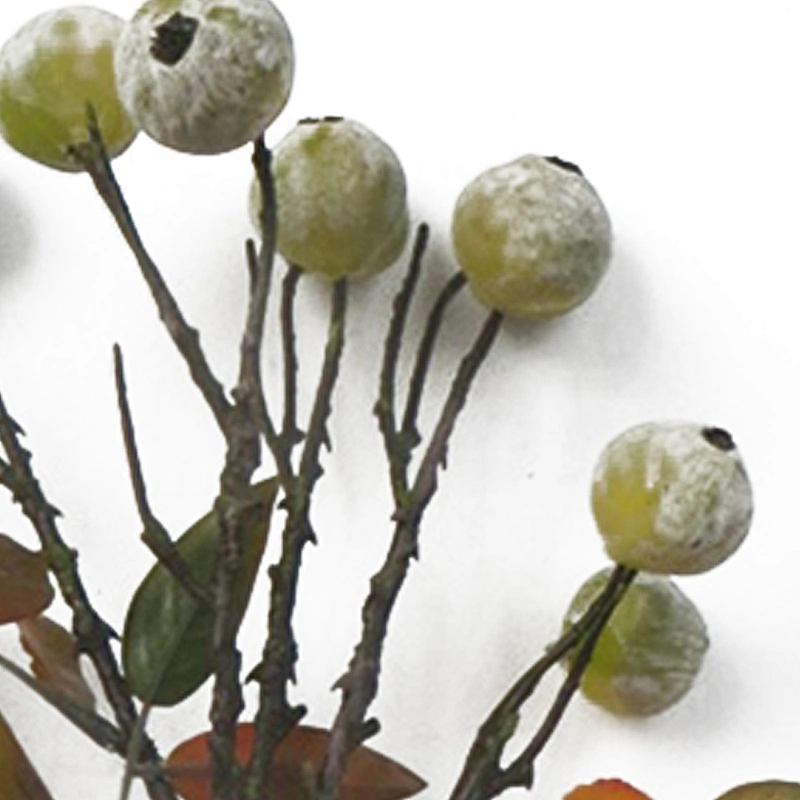 Spring leaves artificial handmade floral wreath roses artificial flowers blueberry fruit spray flowers