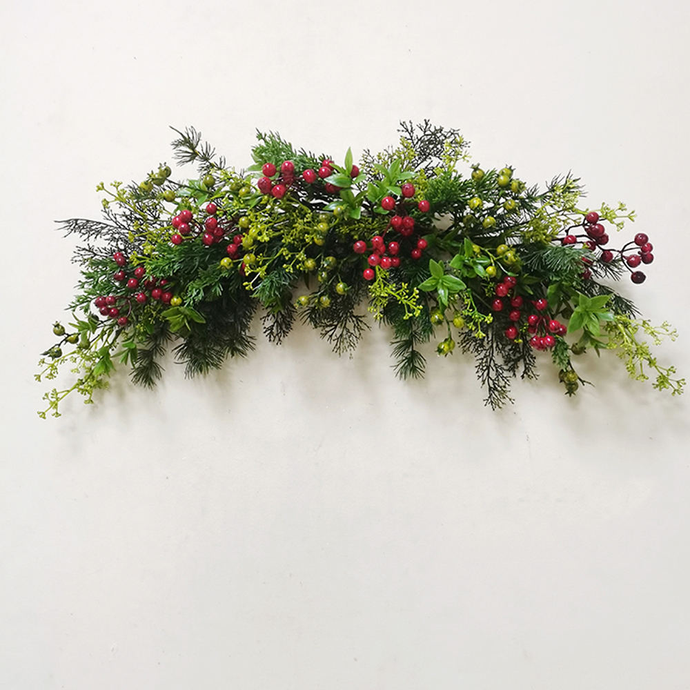 Decorate your home spray with leaves wreath hand wrapped decoration simulation wreaths decorations artificial flower