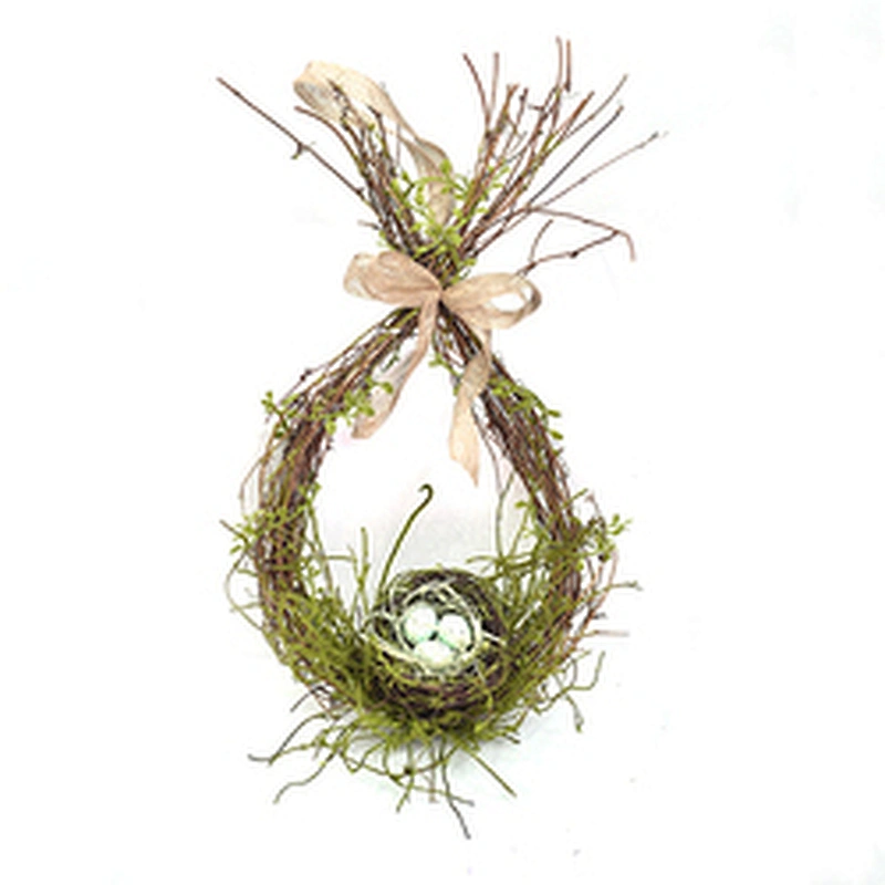 Made In China spring floral Easter Candle Ring Egg Wreath Hand Wrapped wreath