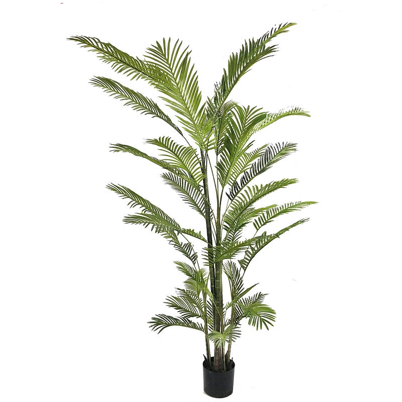 Hot Sale Fashionable Decoration Cheap Artificial Areca Palm Home Green Plant Dypsis Lutescens Areca Palm