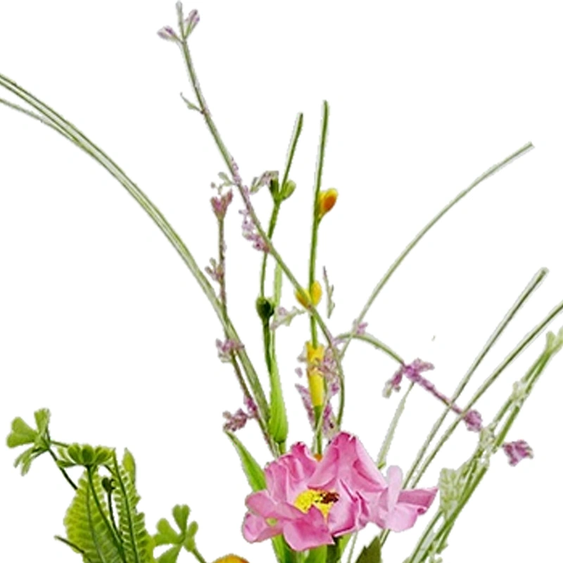 Customized Spring Flower Hand Wrapped decoration simulation wreaths artifical plant wreath Faux Flower