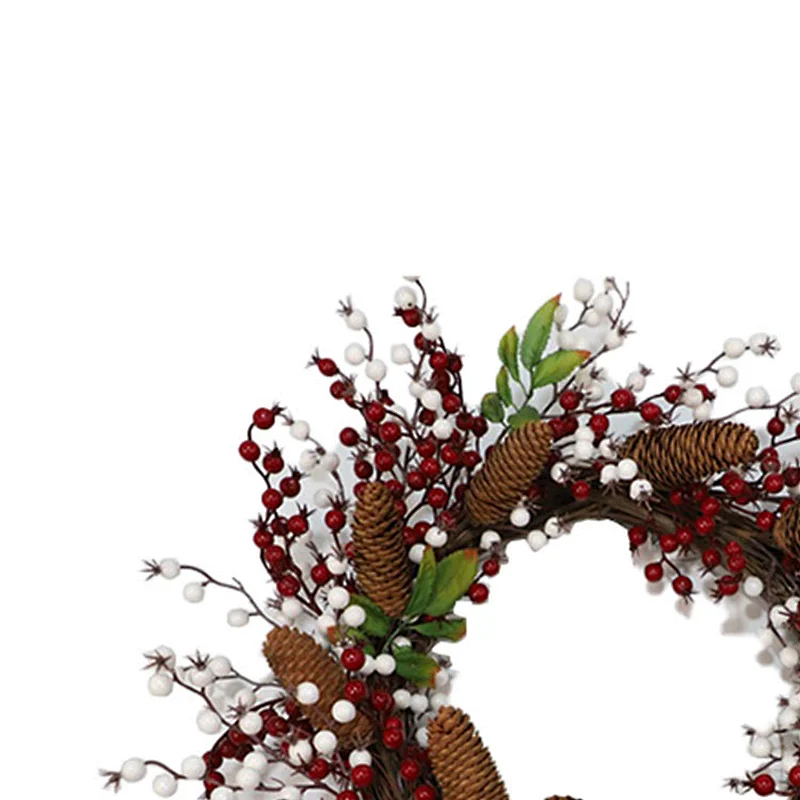 Best Sales Home Party Decor Garland Decorative Christmas Artificial Wreath With Lights