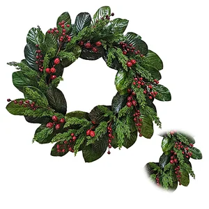 Christmas 76.2/50.8cm Arts And Crafts wreath artificial wreath plant with red berry