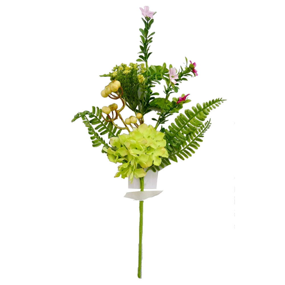 personalized Spring Flower Hand wrapped wreath 48CM artificial Rose wreath with Silver Dollar