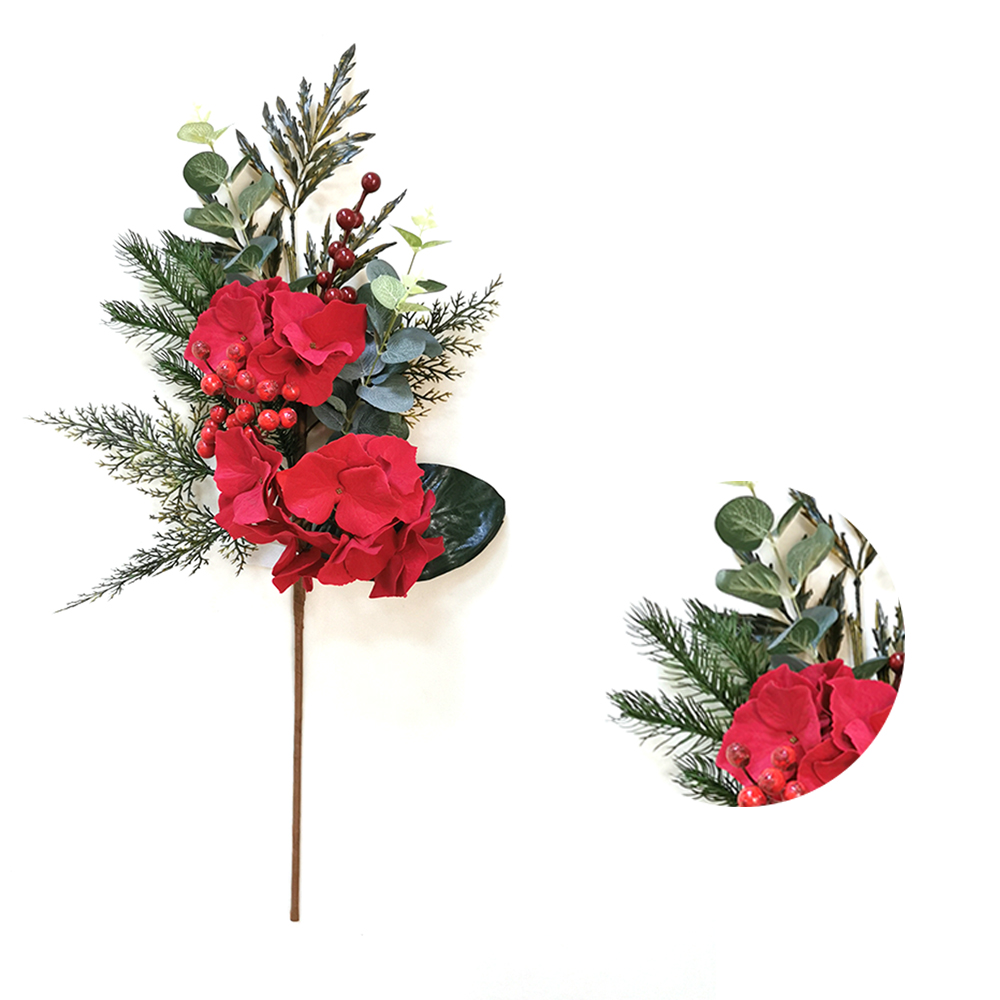Hand Wrapped Floral 68.6cm Real Touch spray with white berry Artificial flowers