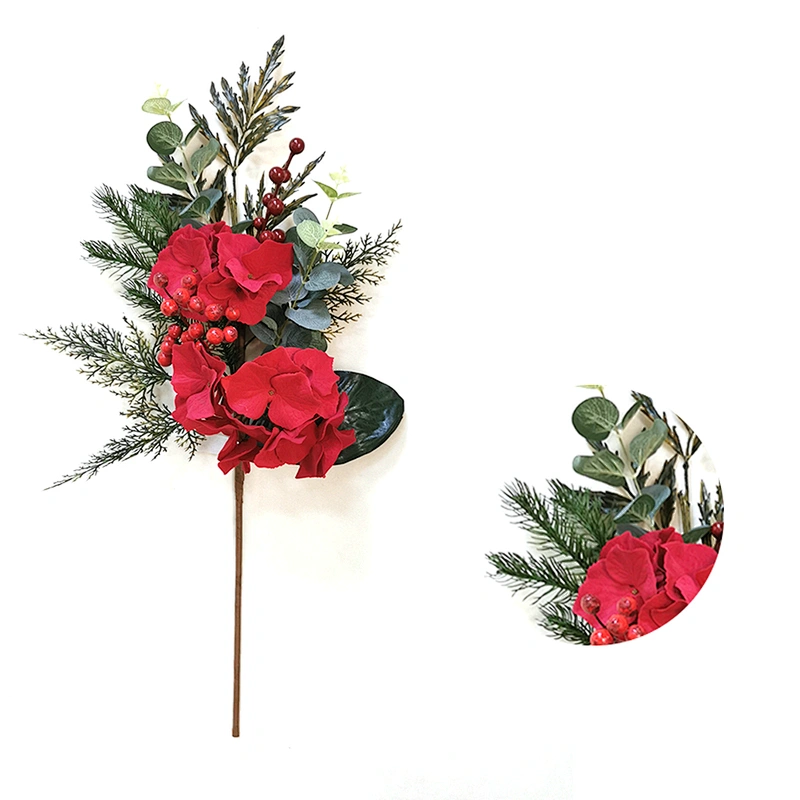 Hand Wrapped Floral 68.6cm Real Touch spray with white berry Artificial flowers