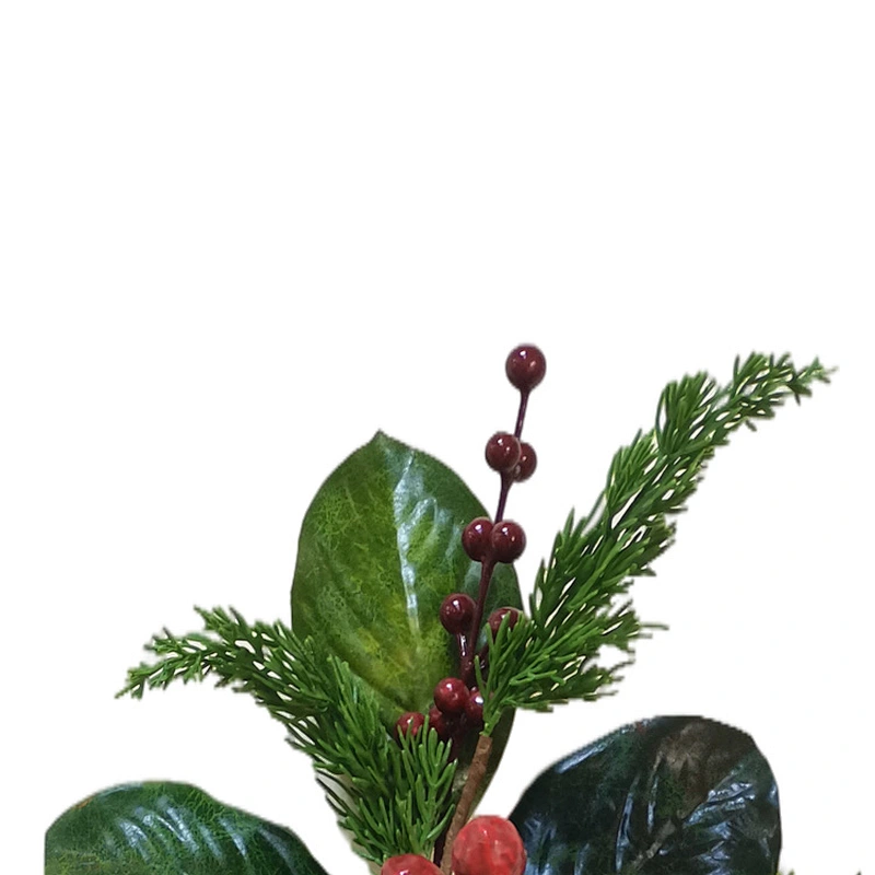 New Design handmade Pine needles and green leaves plant Real Touch 88.9cm artifical plant