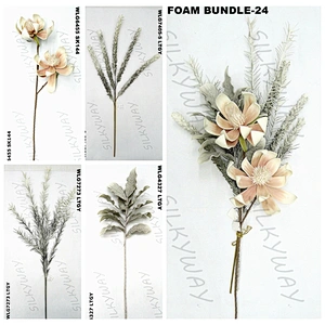Artificial Silk Plastic Festival Items Gifts And Decorations Foam Blossom For Wedding And Home Decoration