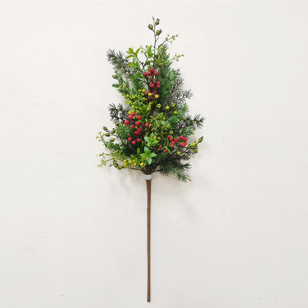 New style of decoration reasonable price artificial flower faux flower spray with leaves wreath for home decoration