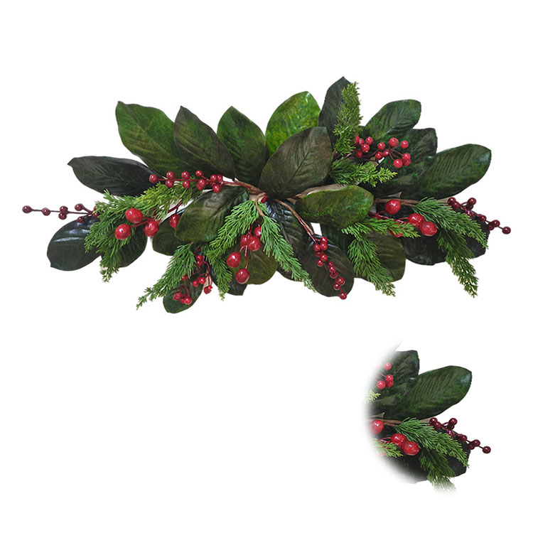 New Design Christmas decorations green leaves 91.44cm Arts And Crafts artificial leaves