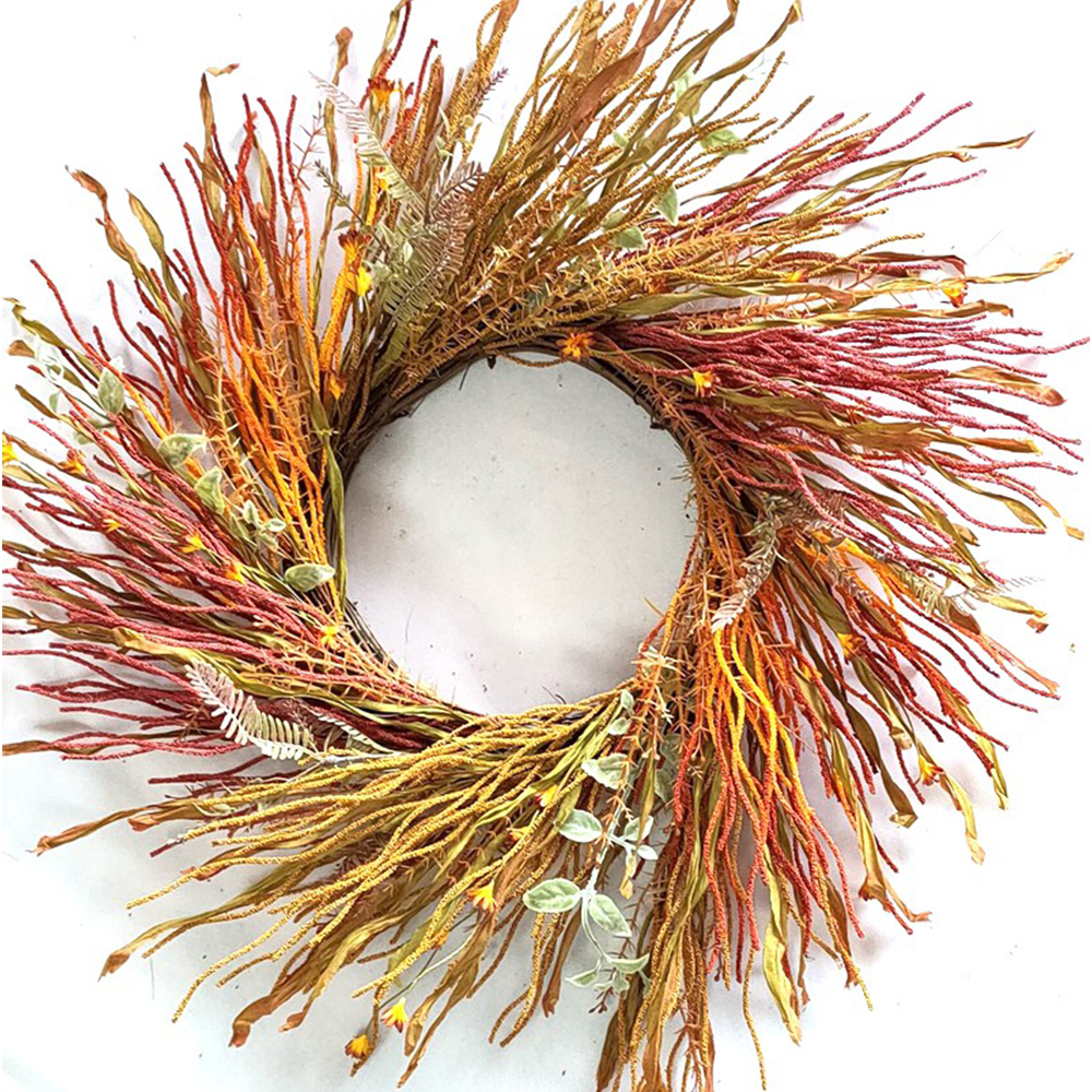 Popular popular flowers artificial decoration chrysanthemum artificial wreath for home decoration