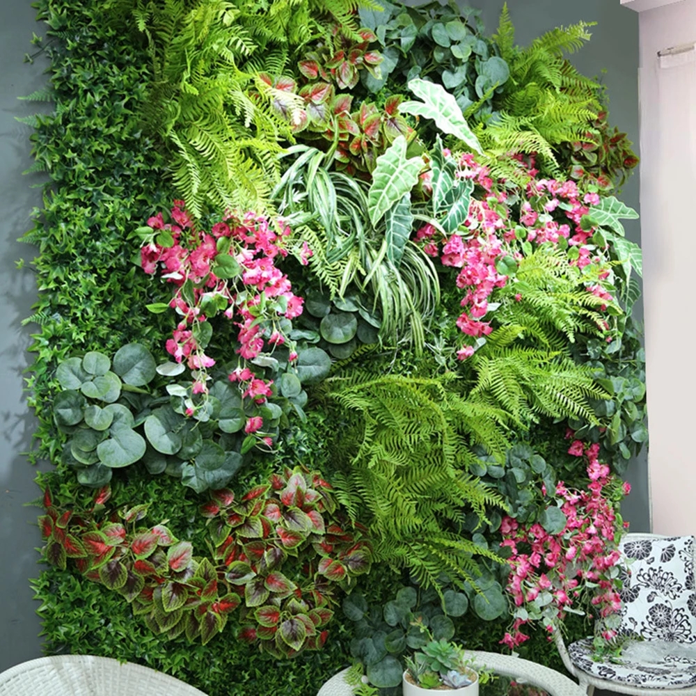 Wedding Party Decoration Artificial Flowers Wisteria Rose Decor Background Wall Hanging Panel Artificial Flower