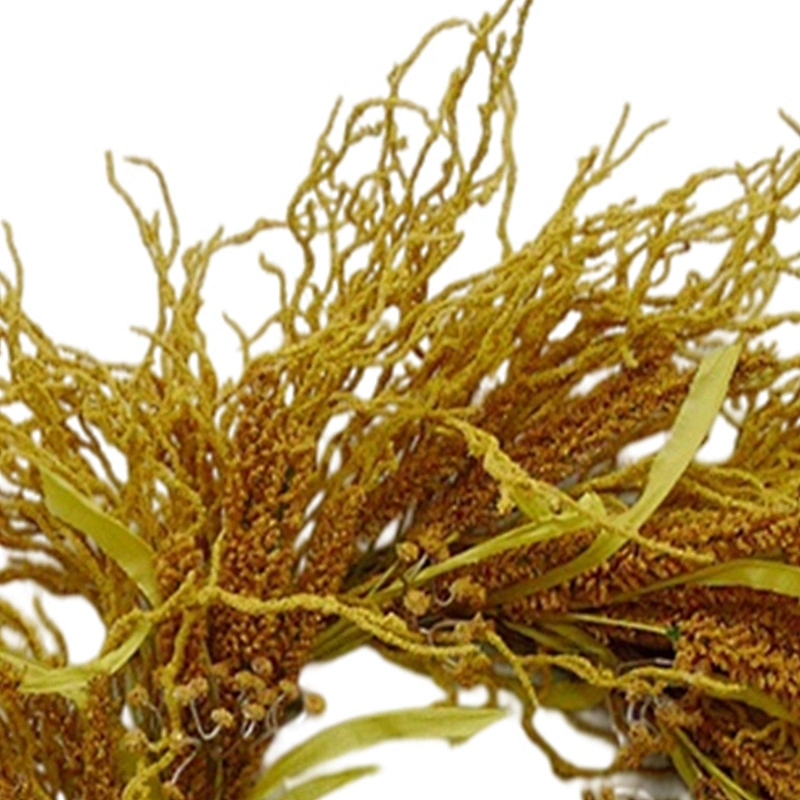 High Quality Affordable Orange And Yellow Spray 70cm artificial autumn wheat Home Door Decorations