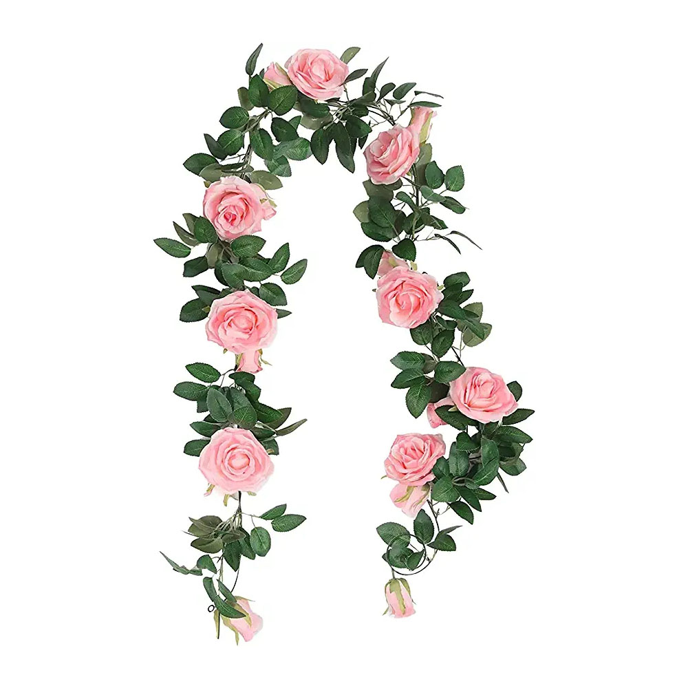 Garland Artificial Flower Rose Vine Hanging Baskets Plants Indoor Outdoor Home Wedding Arch Garden Wall Decor Artificial Flower