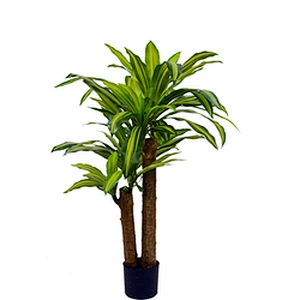 Factory Wholesale Price Vivid Green Corn Starch Plant Structure Decoration Plastic Artificial Dracaena Fragrans
