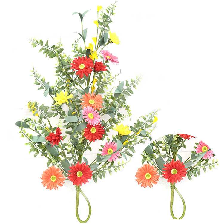 Made In China Artificial Swag Hand Wrapped Spring Floral Daisy Swag Decoration Floral Supplies