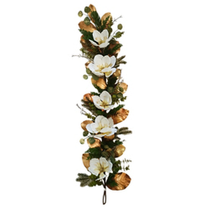Christmas decorations Artificial flowers Hand Wrapped Floral 152.4cm leaves spray Artificial flowers