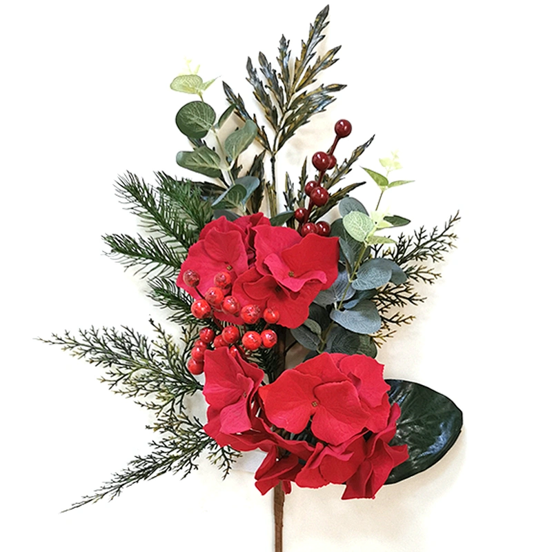 Hand Wrapped Floral 68.6cm Real Touch spray with white berry Artificial flowers