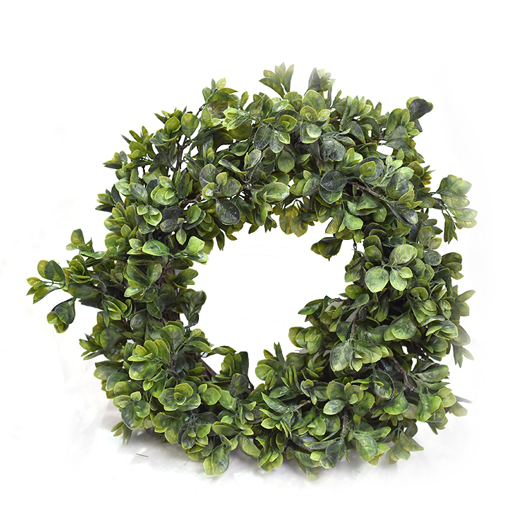 Spring Greenery Boxwood Wreath Personalized Outdoor Artificial Wwreath Decorative
