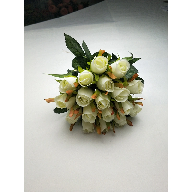 SILKYWAY ROSE BUSH ARTIFICIAL FLOWER 1002-HB-18T