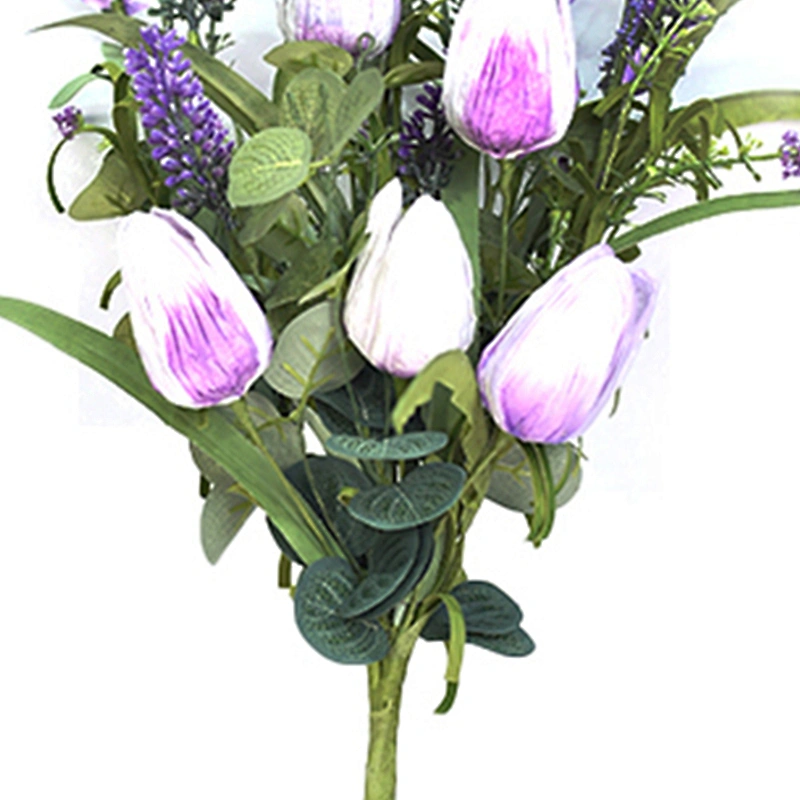 Custom sign wholesale Real summer artificial flowers 46cm spring spray Artificial flowers Hand Wrapped Floral spring