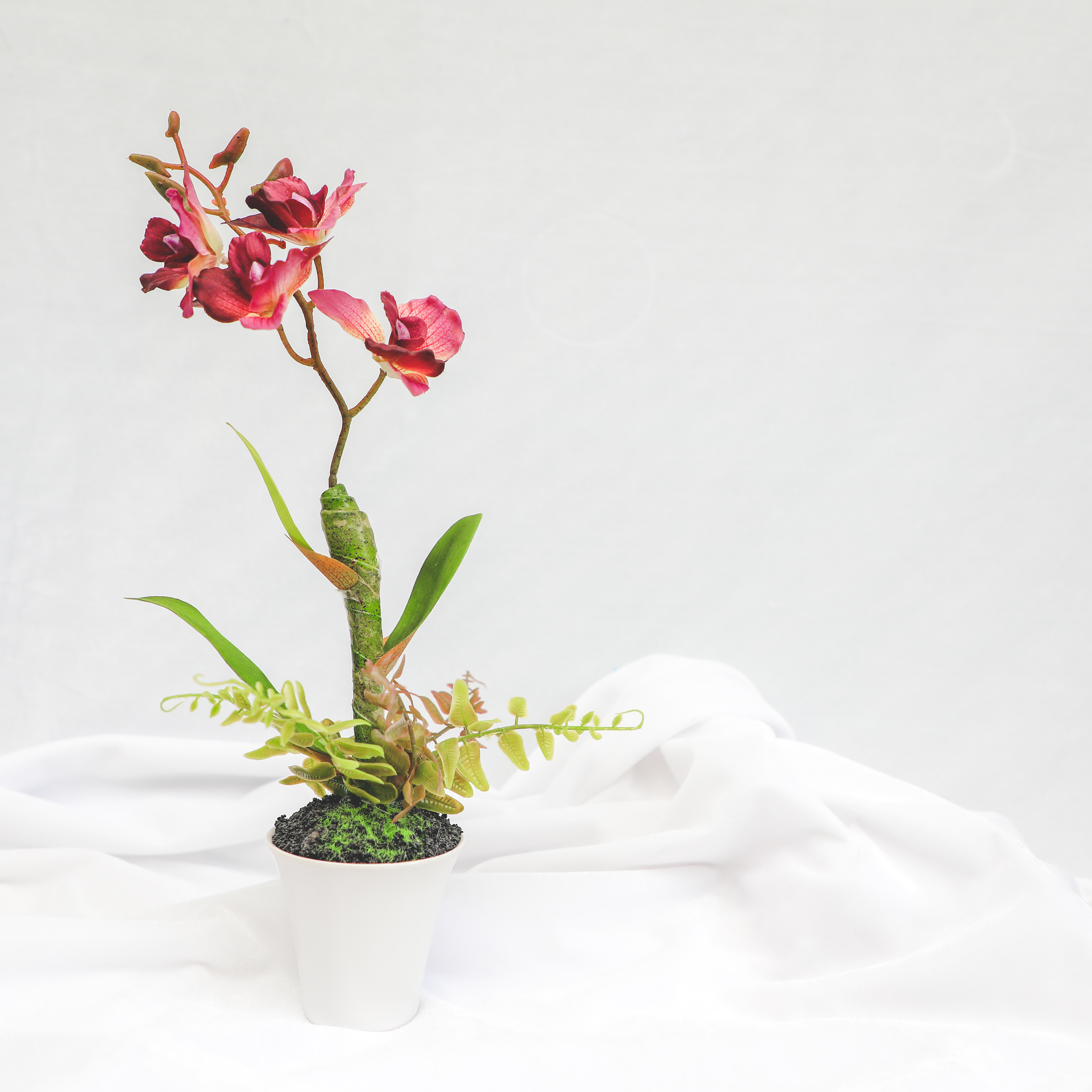 Wholesale fashion artificial Home Wedding Decor Artificial Flowers Faux Water Cymbidium Orchid Butterfly Orchid