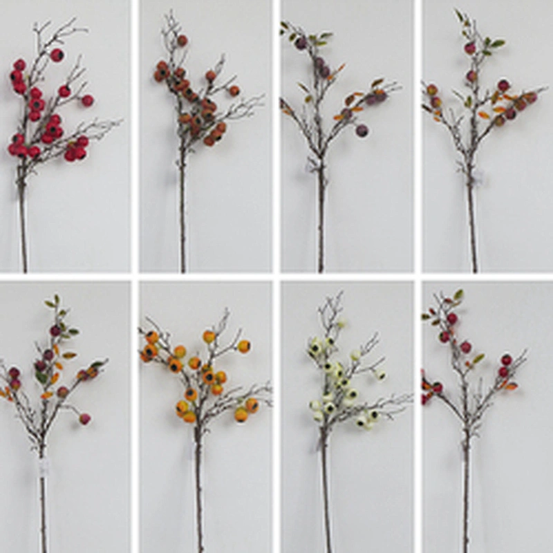 Leaves by hand spring plant Hand Wrapped flowers artificial flowers decor spray with leaves artificial flower
