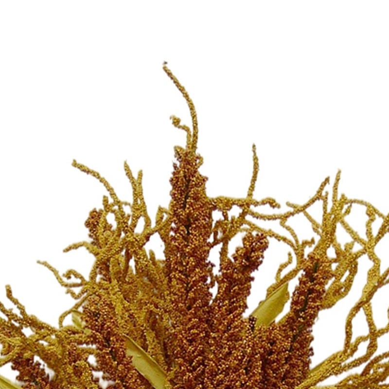 Indoor and outdoor artificial Decorations 42cm Red Orange Yellow Spray Hand Wrapped Spray