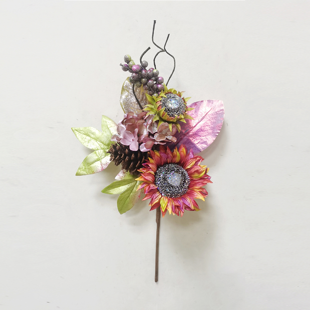Custom sign wholesale home silk flowers artificial artificial decorative wreaths autumn decoration