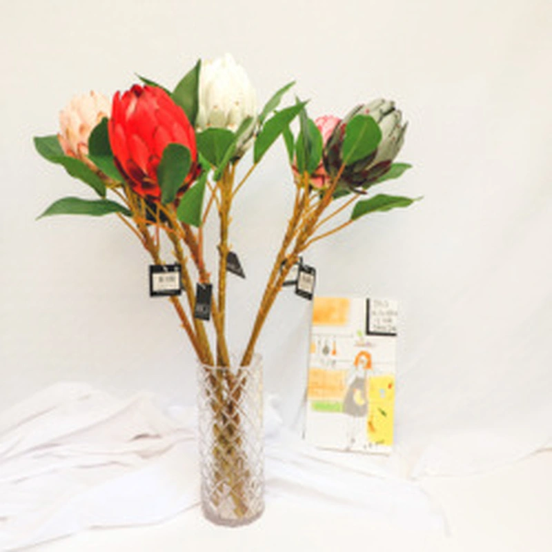 Warm decoration spring personalized artificial leaves cream poppy bundle hand wrapped floral cream poppy bundle flowers