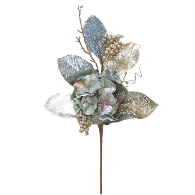 New Design Magnolia leaves glitter spray plant 60.96cm Handy Carfts Real Touch plants