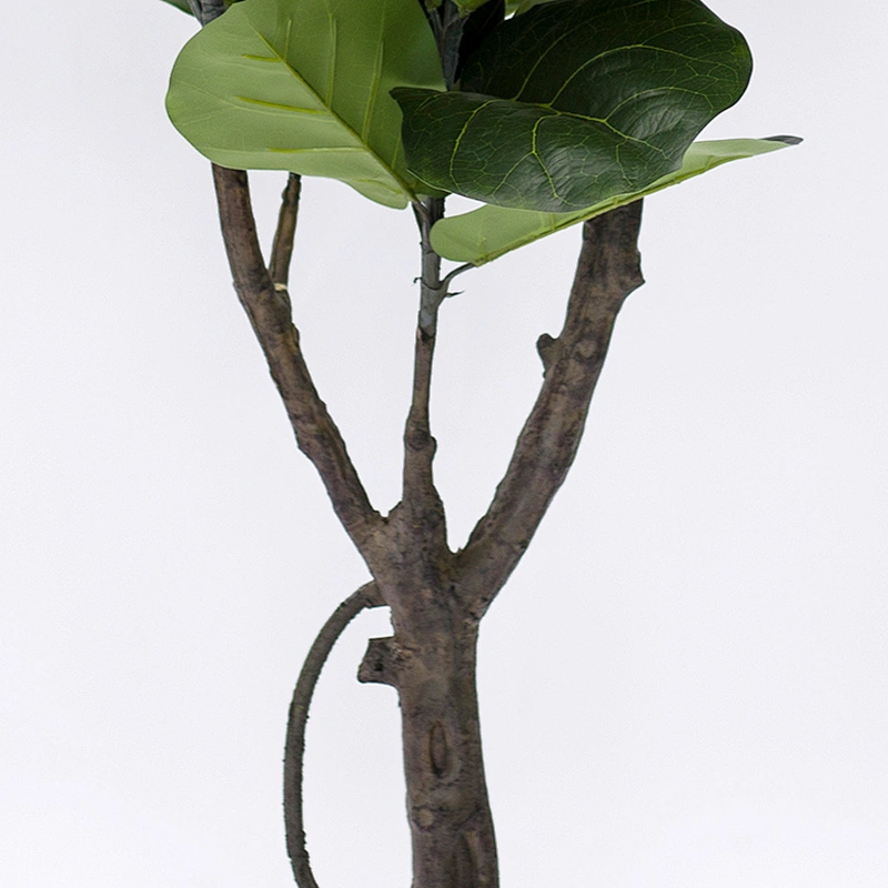 Wholesale Hand-Made Green Leaves Garden Fiddle Leaf Tree Artificial Indoor Ornamentation Fiddle Leaf Tree Plant